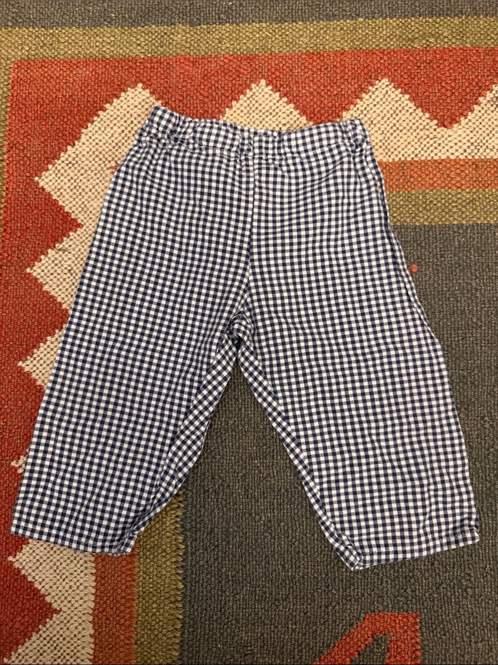 Soda City Navy & White Gingham Pants
